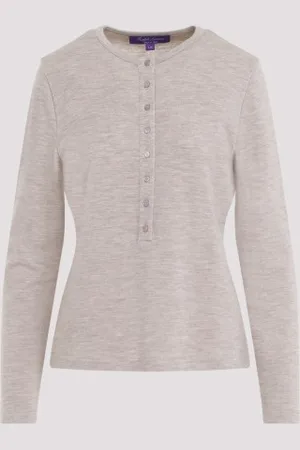 Ralph Lauren Knit Henley Top L