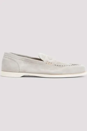 JOHN LOBB Pace Suede Oval Flexi Loafers 1
