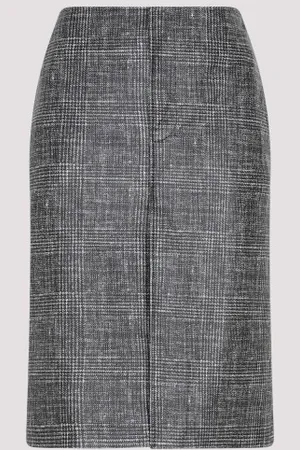 Bottega Veneta Printed Leather Midi Skirt