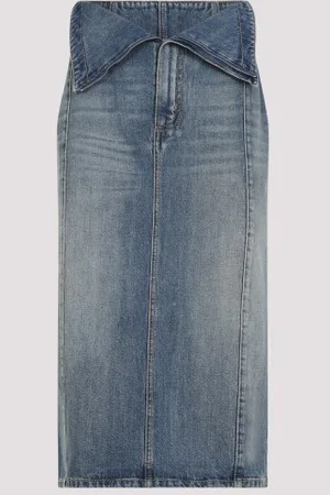 Alexander McQueen Cotton Midi Skirt