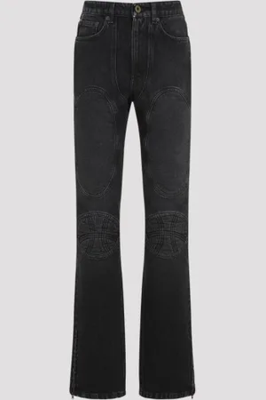 Jean Paul Gaultier Denim Jeans With Lacing And Knee Bonding Detail 27