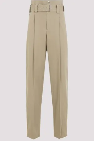 Bottega Veneta High Waist Belted Trousers