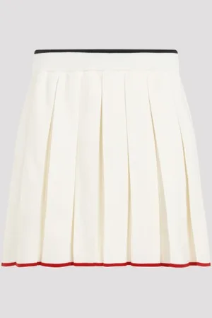 Thom Browne Full Needle Stitch Mini Pleated Skirt