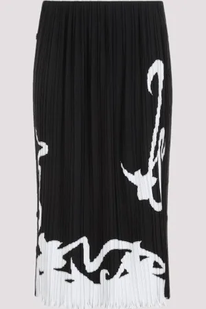 Lanvin Pleated Long Skirt