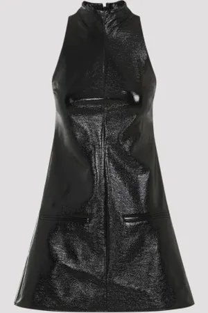 Courrèges 2 Pockets Vinyl A-line Dress