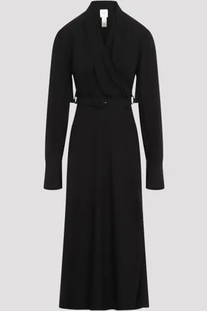 Patou Draped Maxi Day Dress