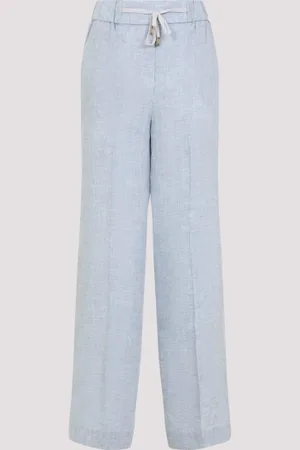 PESERICO SIGN Wide Leg Linen Pants