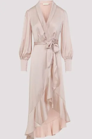 ZIMMERMANN Silk Wrap Mini Dress