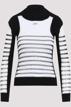 Jean Paul Gaultier Printed "mariniere" Pullover S