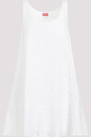 Kenzo Broderie Anglaise Mini Dress