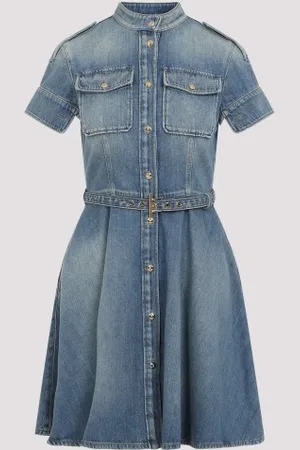 Alexander McQueen Denim Mini Dress