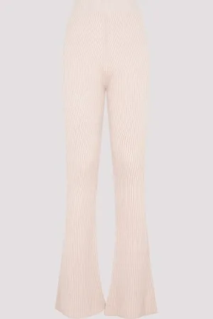 PESERICO SIGN Flare Knit Rib Pant