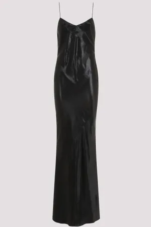 Saint Laurent Acetate Long Dress