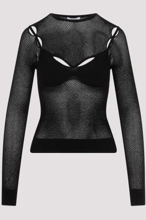OFF-WHITE Net Arrow Bralette Top