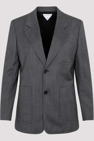 Bottega Veneta Wool Chevron Jacket