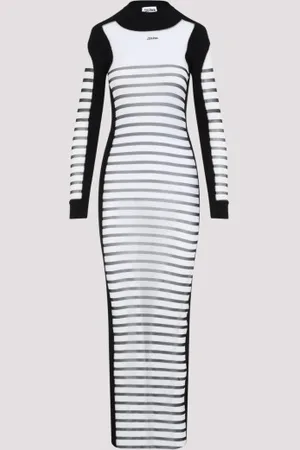 Jean Paul Gaultier Printed "mariniere" Dress Xs
