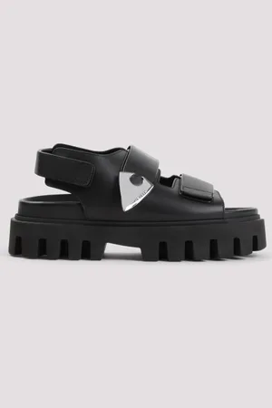 Alexander McQueen Leather And Rubber Sandals