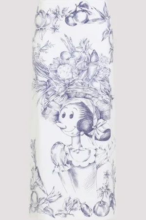 Moschino Printed Pencil Skirt