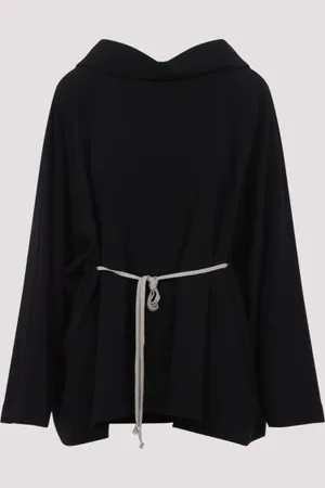 Rick Owens Hooded Tunic Mini Dress