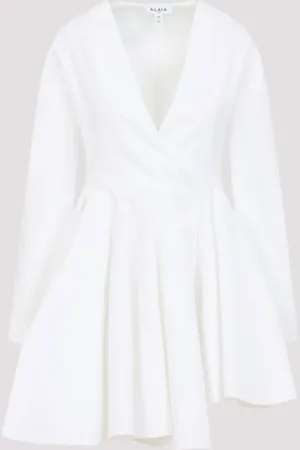 Alaïa Alaïa Asym Belt Mini Dress