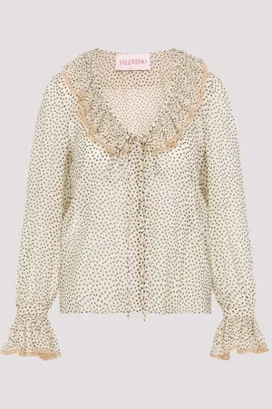 VALENTINO Micro Pois Blouse