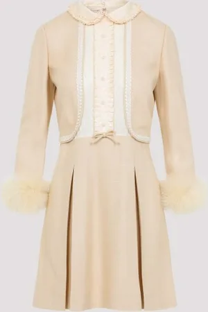 VALENTINO Feathers Mini Dress