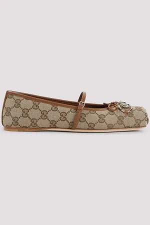 Gucci Horsebit Gg Ballerinas