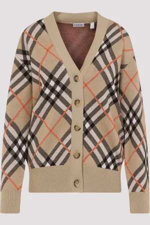 Burberry Check Cardigan M