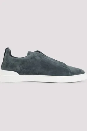 Ermenegildo Zegna Suede Triple Stitch Low Top Sneakers 7