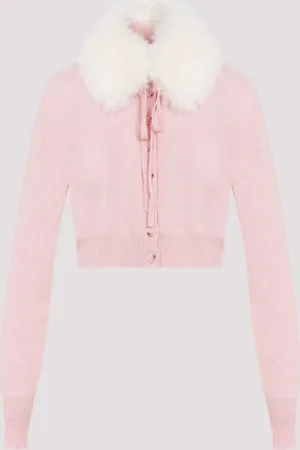 Sportmax Sport Cardigan Fake Fur Removable Neck Xs