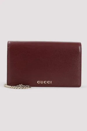 Gucci Leather Chain Wallet