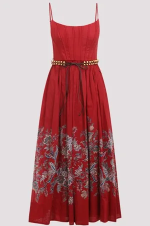 ZIMMERMANN Rhiannon Corset Midi Dress 1
