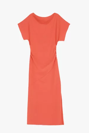 Imperial Donna Vestiti midi - Abito midi monocolour con drappeggiatura