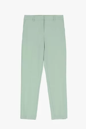 Imperial Donna Pantaloni chinos - Pantaloni straight cropped monocolour con piega stirata