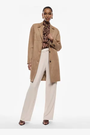 Imperial Cappotto effetto suede con bottoni e revers
