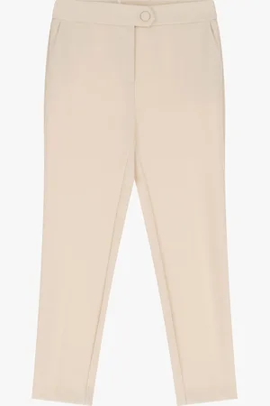 Imperial Pantaloni a sigaretta con banda effetto raso