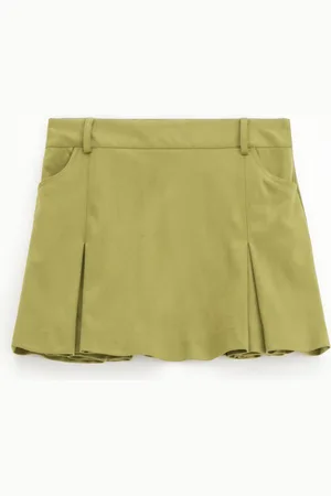 Imperial Gonna corta effetto suede a vita alta