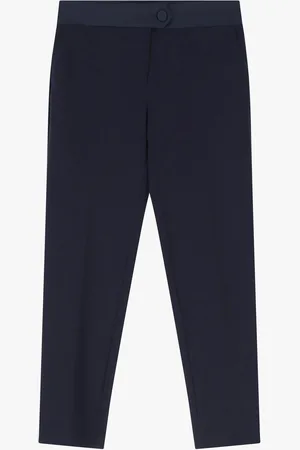 Imperial Pantaloni a sigaretta con banda effetto raso