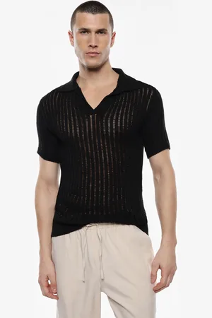 Imperial Maglia a costine con colletto polo