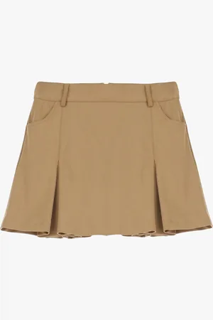 Imperial Gonna corta effetto suede a vita alta