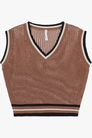 Imperial Maglione smanicato con scollo a v