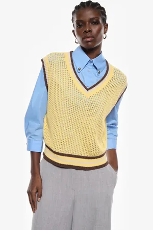 Imperial Maglione smanicato con scollo a v