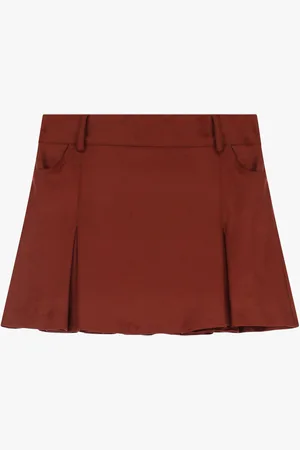 Imperial Gonna corta effetto suede a vita alta