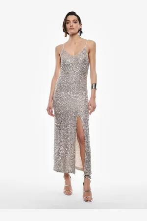 Imperial Abito lungo con spalline e paillettes