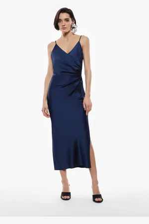 Imperial Vestito midi drappeggiato effetto satin