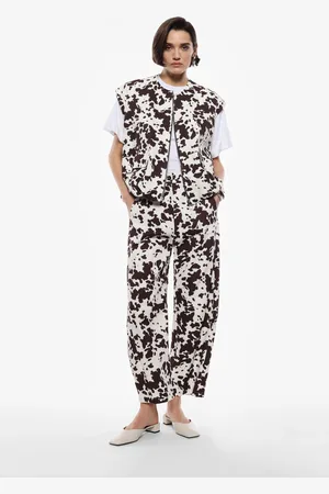 Imperial Pantaloni ampi a stampa astratta