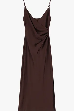 Imperial Vestito midi drappeggiato effetto satin