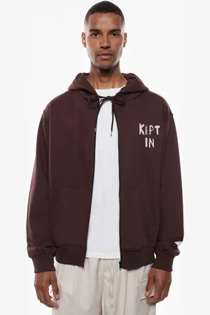 Imperial Felpa zip con cappuccio e stampa grafica