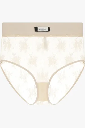 Imperial Bottom a vita alta in tulle e ricamo floreale
