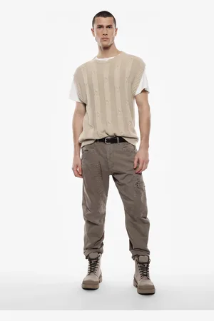 Imperial Pantaloni baggy con tasche asimmetriche
